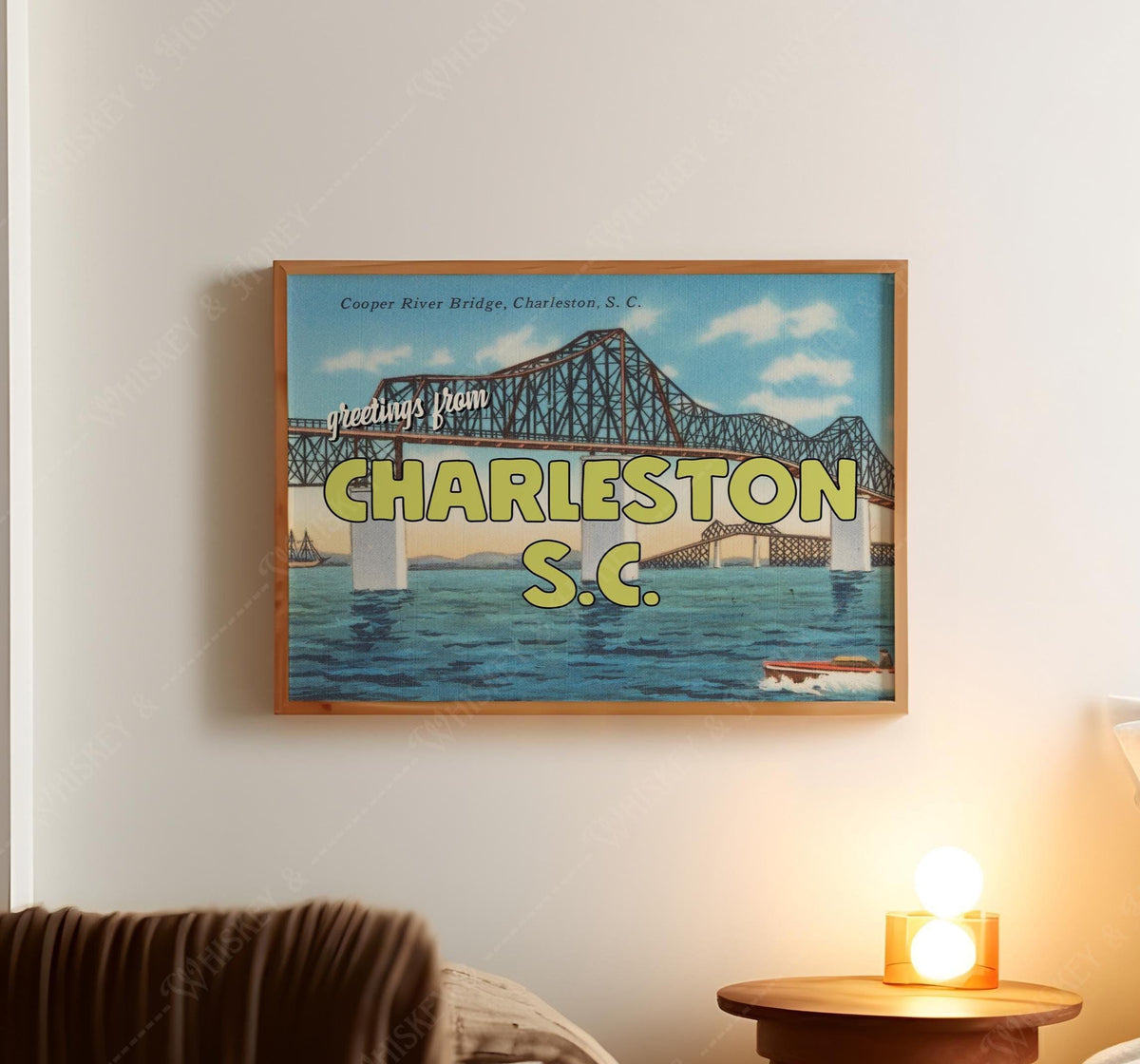 Greetings from Charleston SC Art Print
