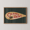 Vintage Cabins For Rent Print