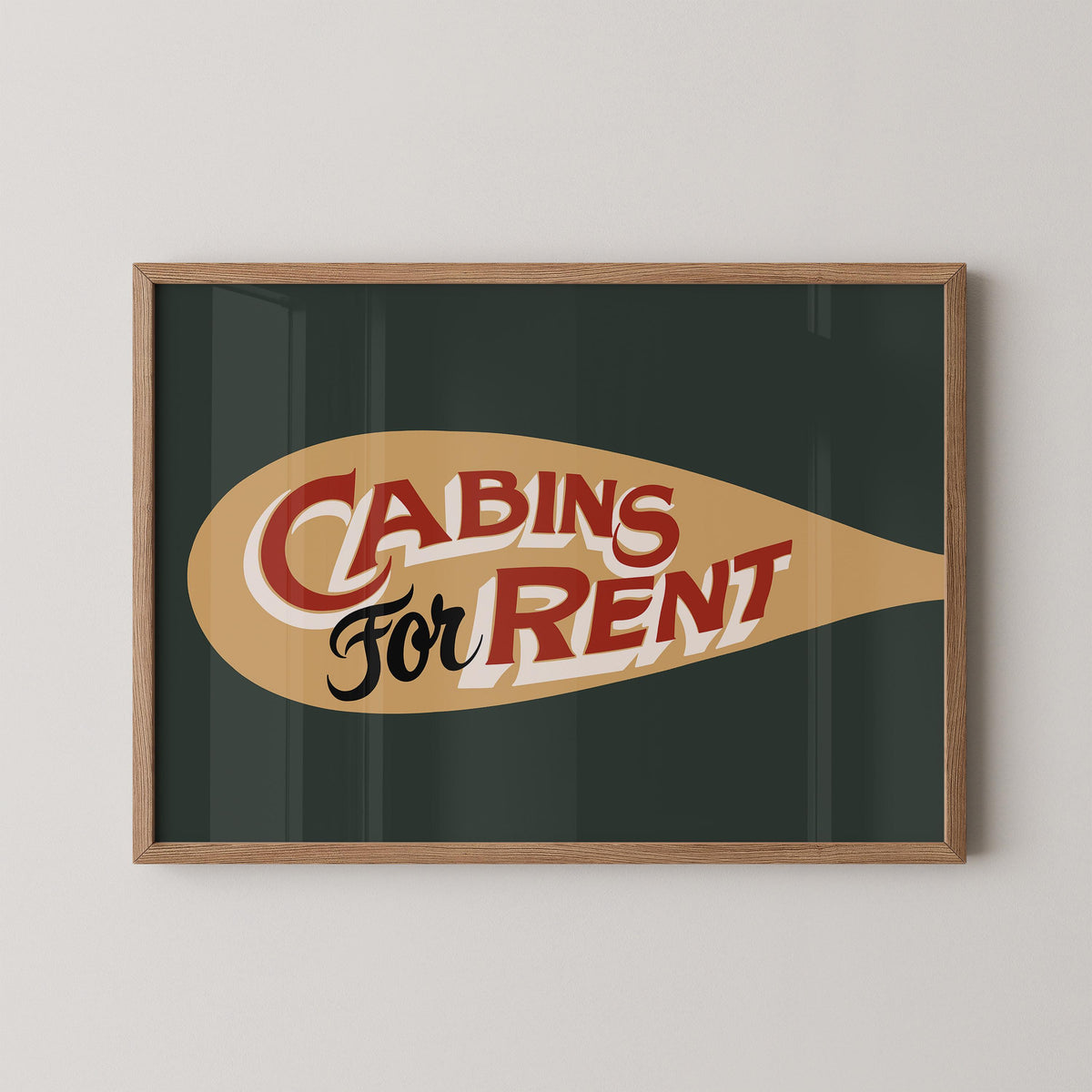 Vintage Cabins For Rent Print