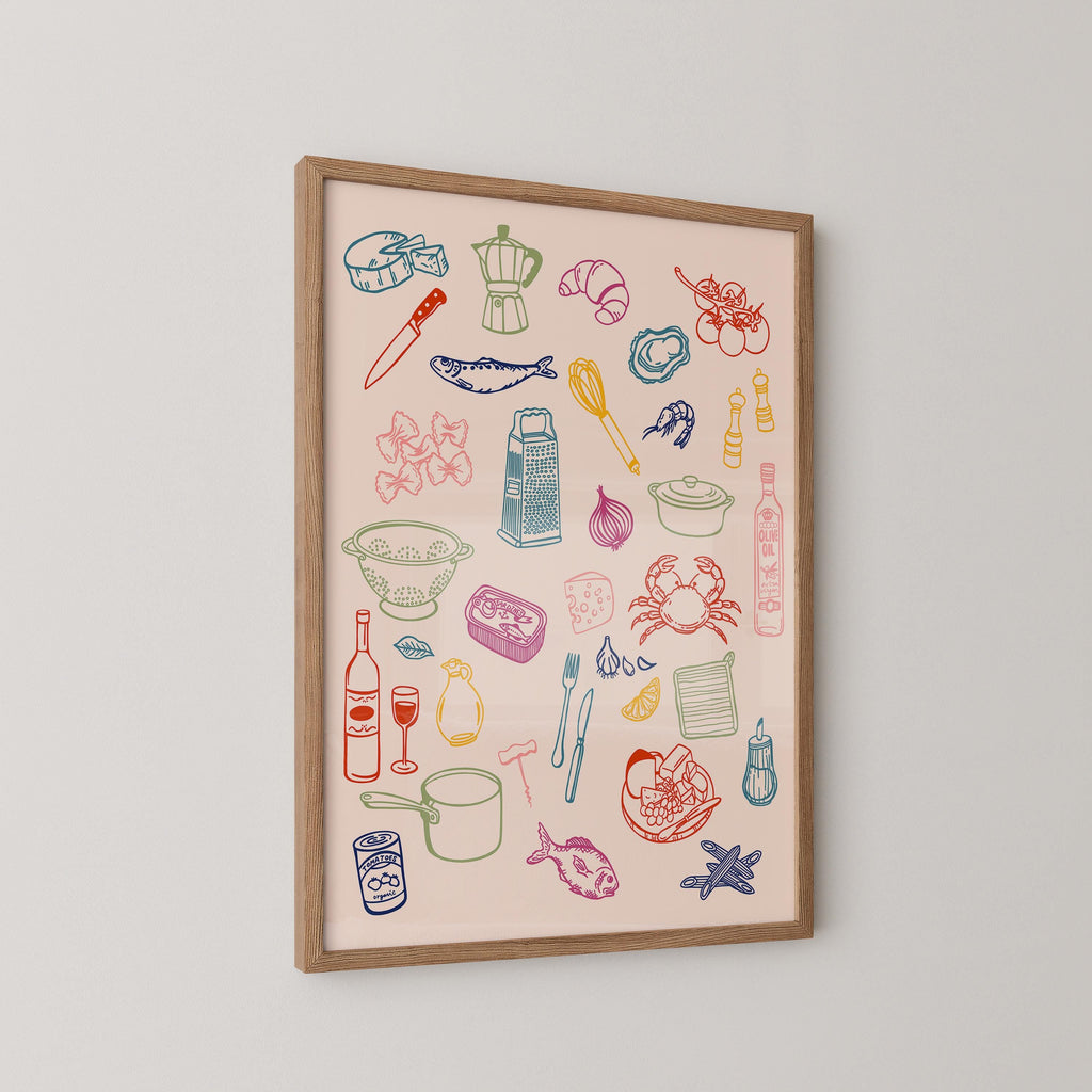 Kitchen Ingredients Print