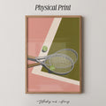 Mid-Century Modern Tennis Court Print