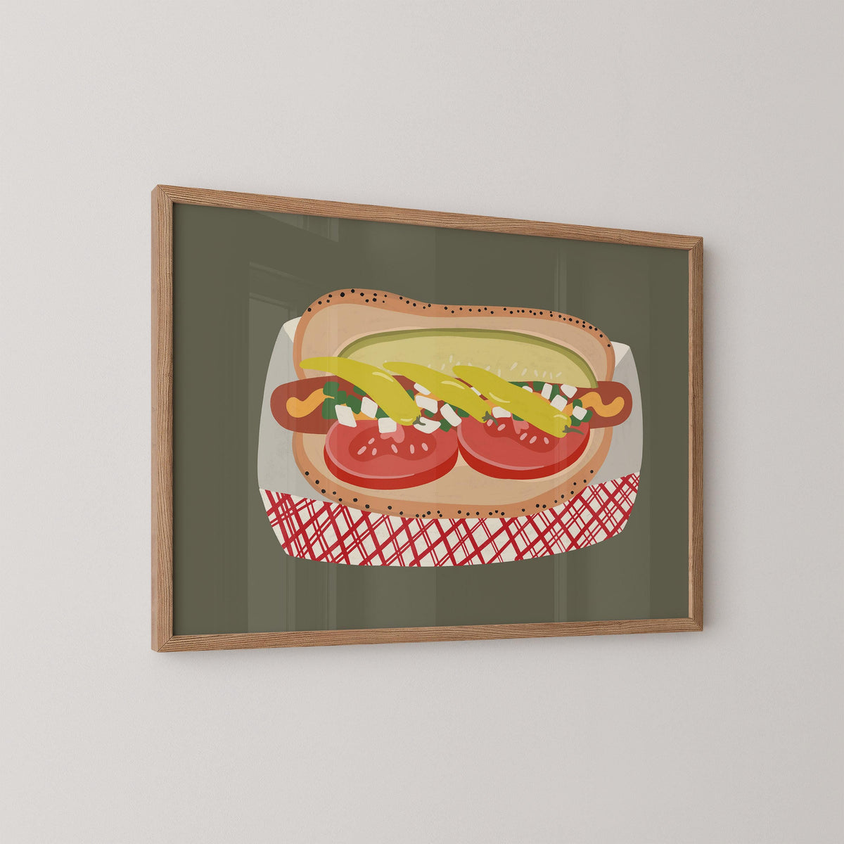 Chicago Hot Dog Print
