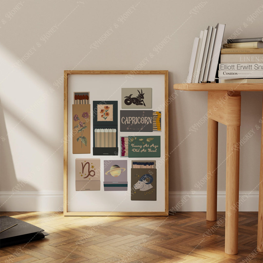 Capricorn Zodiac Matchbooks Print