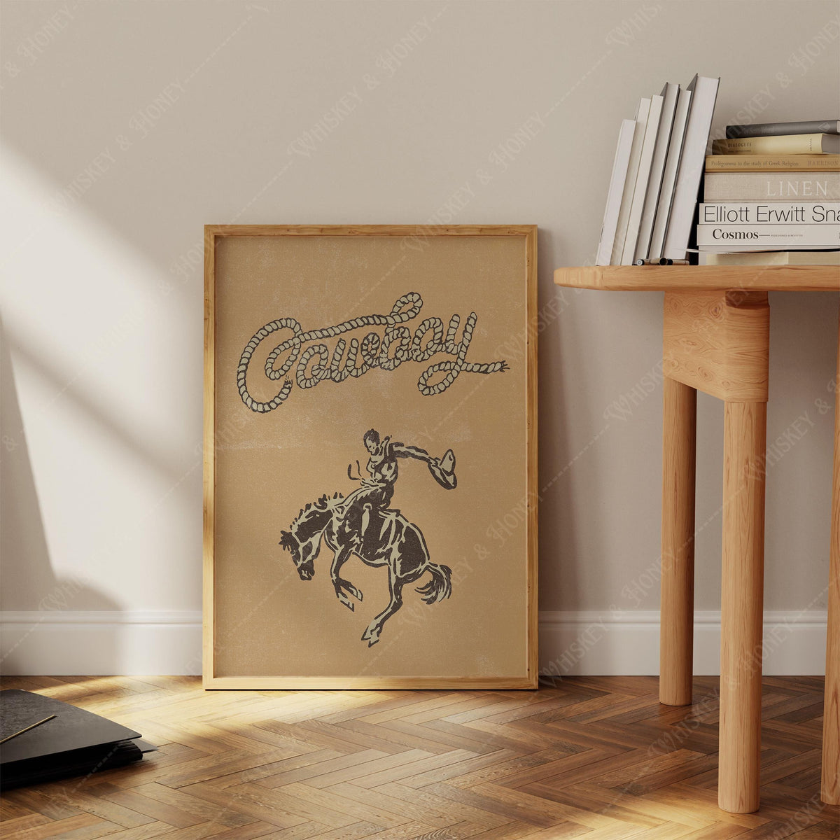 Vintage Cowboy Rodeo Print