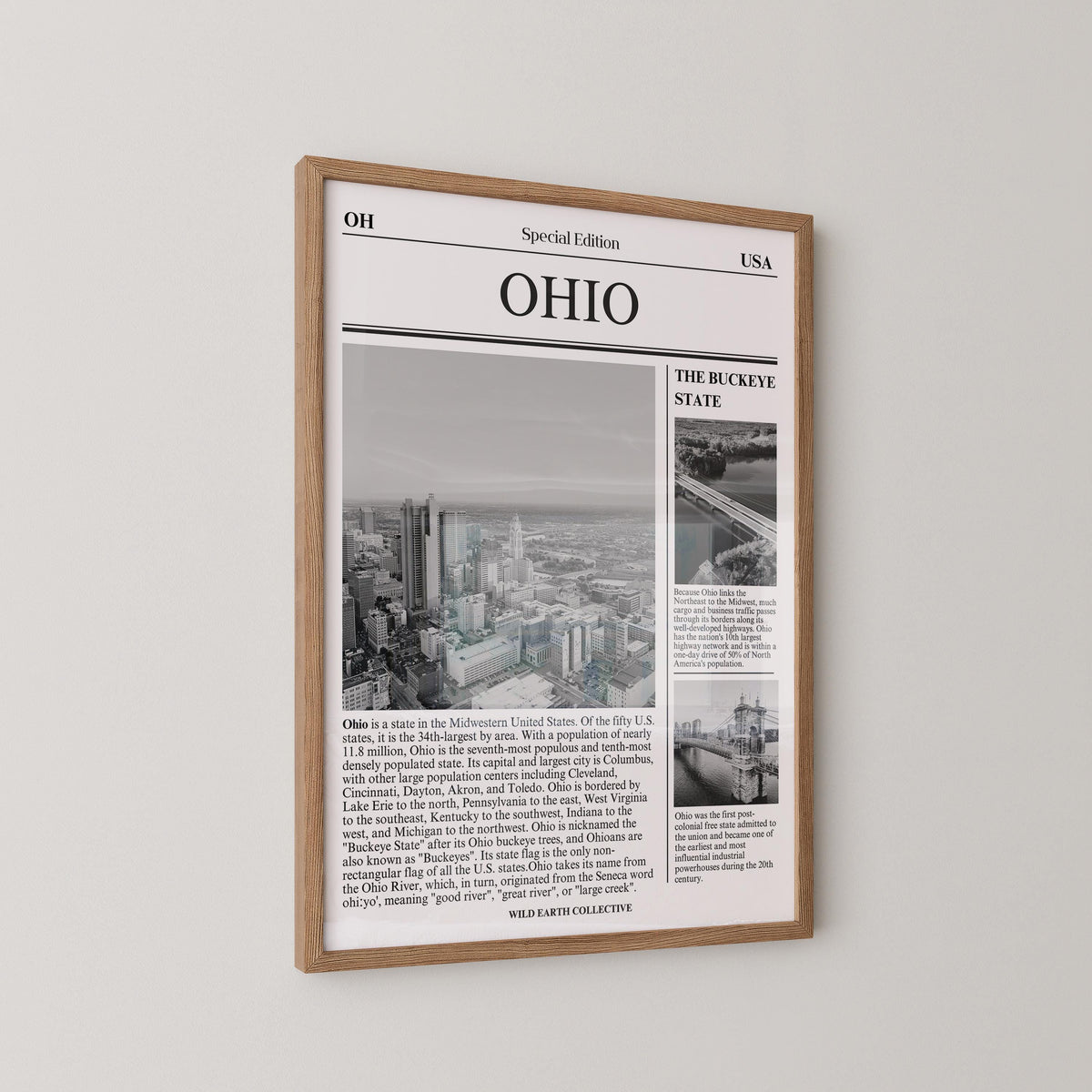Ohio State Newspaper Print