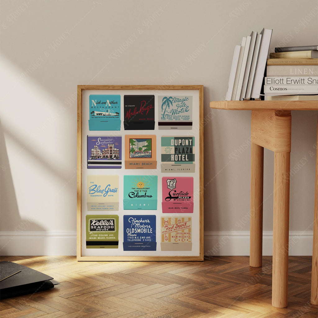 Vintage Miami Matchbook Print