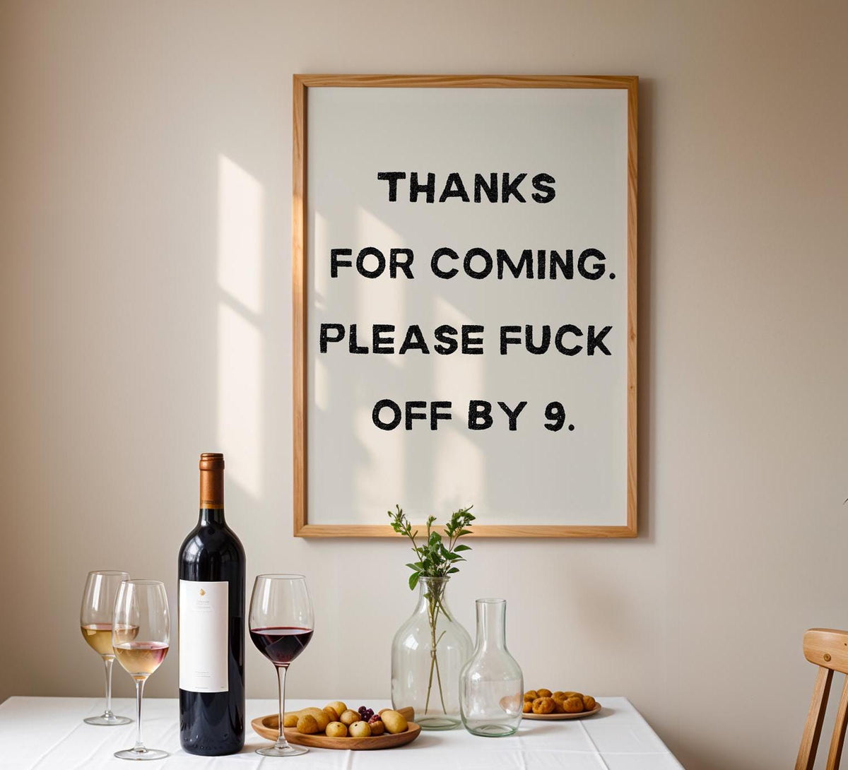 Please F*ck Off By Nine Print