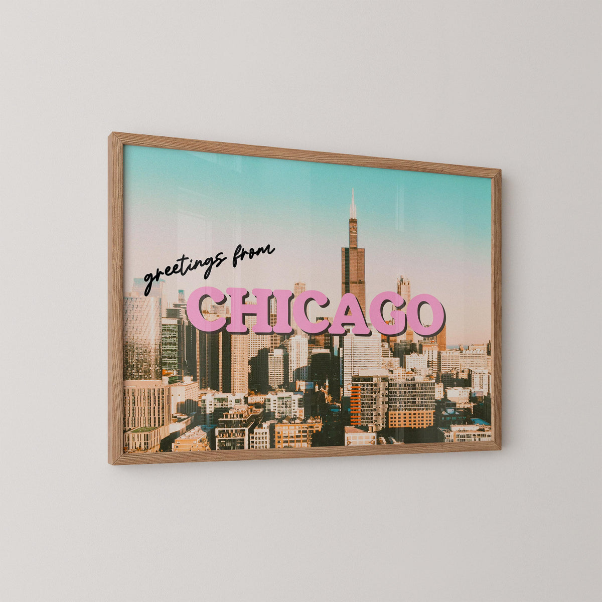 Greetings From Chicago Art Print