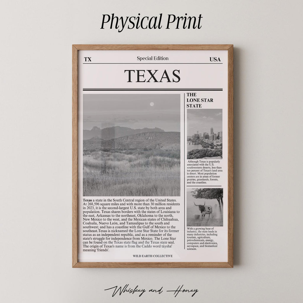 Texas Newspaper Print