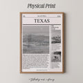 Texas Newspaper Print