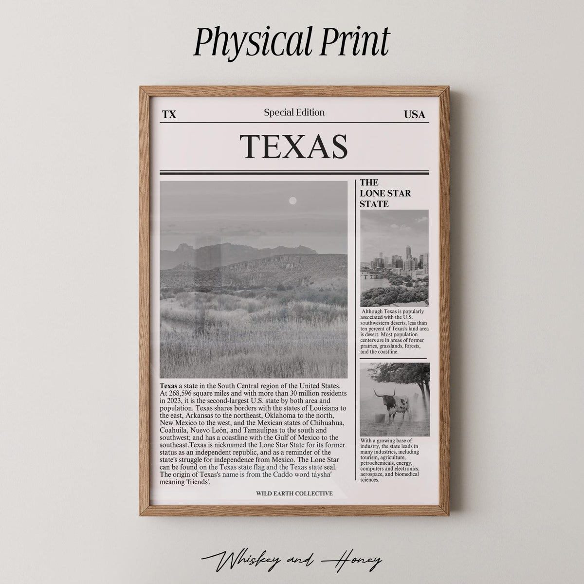 Texas Newspaper Print