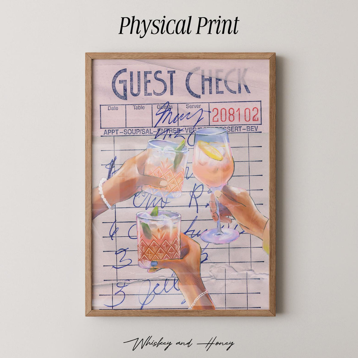 Cheers Guest Check Print
