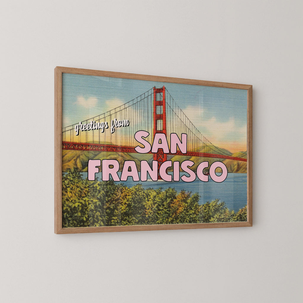 Vintage Greetings From San Francisco Print