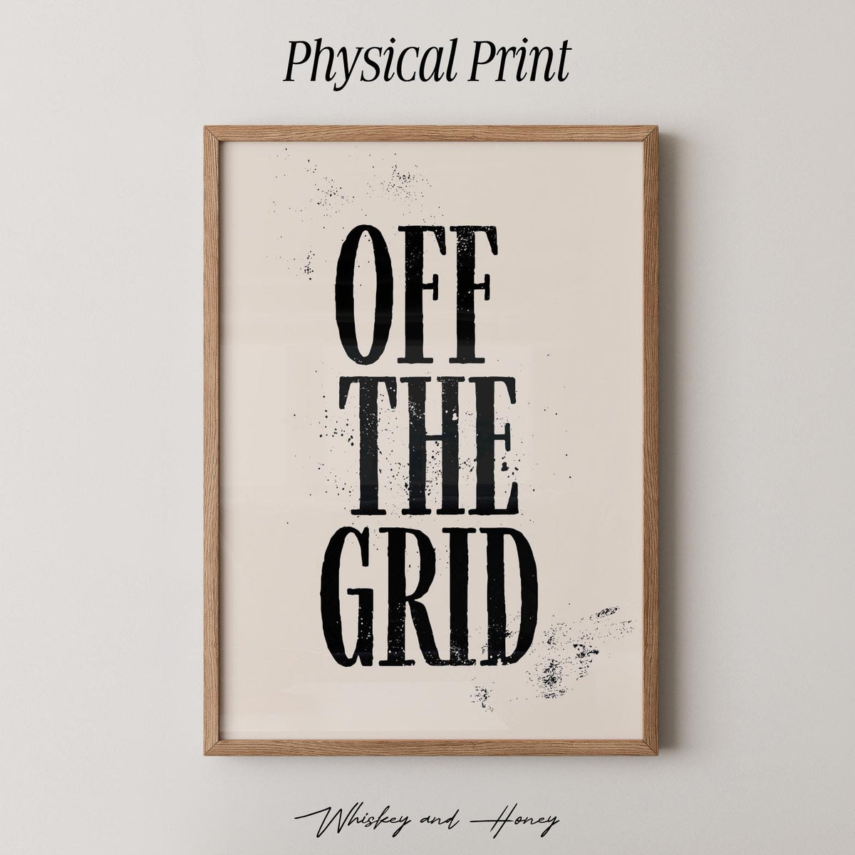 Off the Grid Typography Print