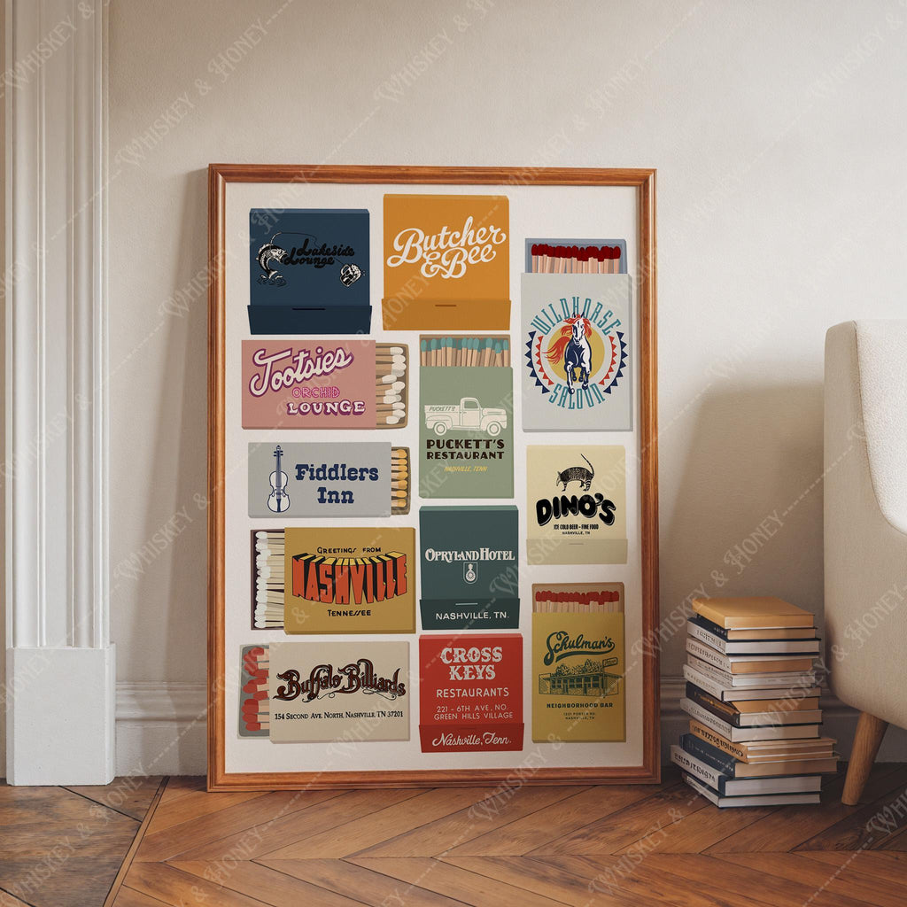 Nashville Matchbook Print