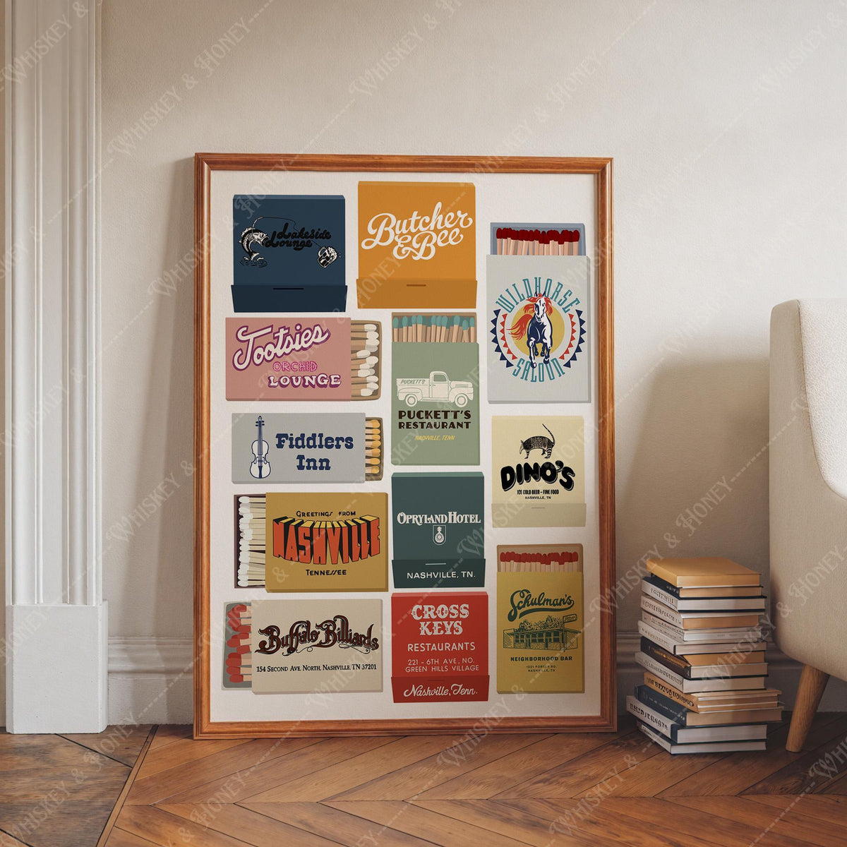 Nashville Matchbook Print