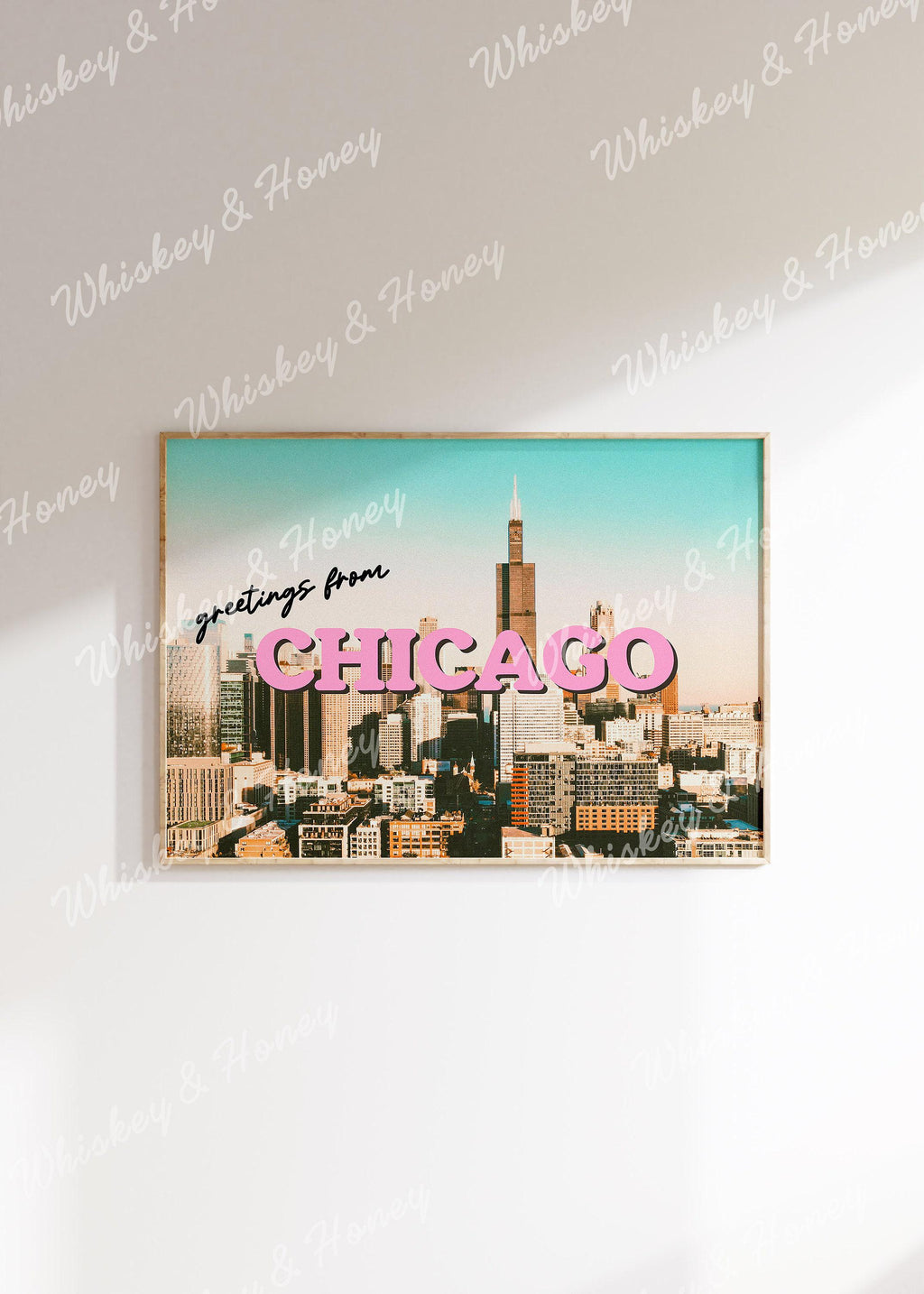 Greetings From Chicago Art Print