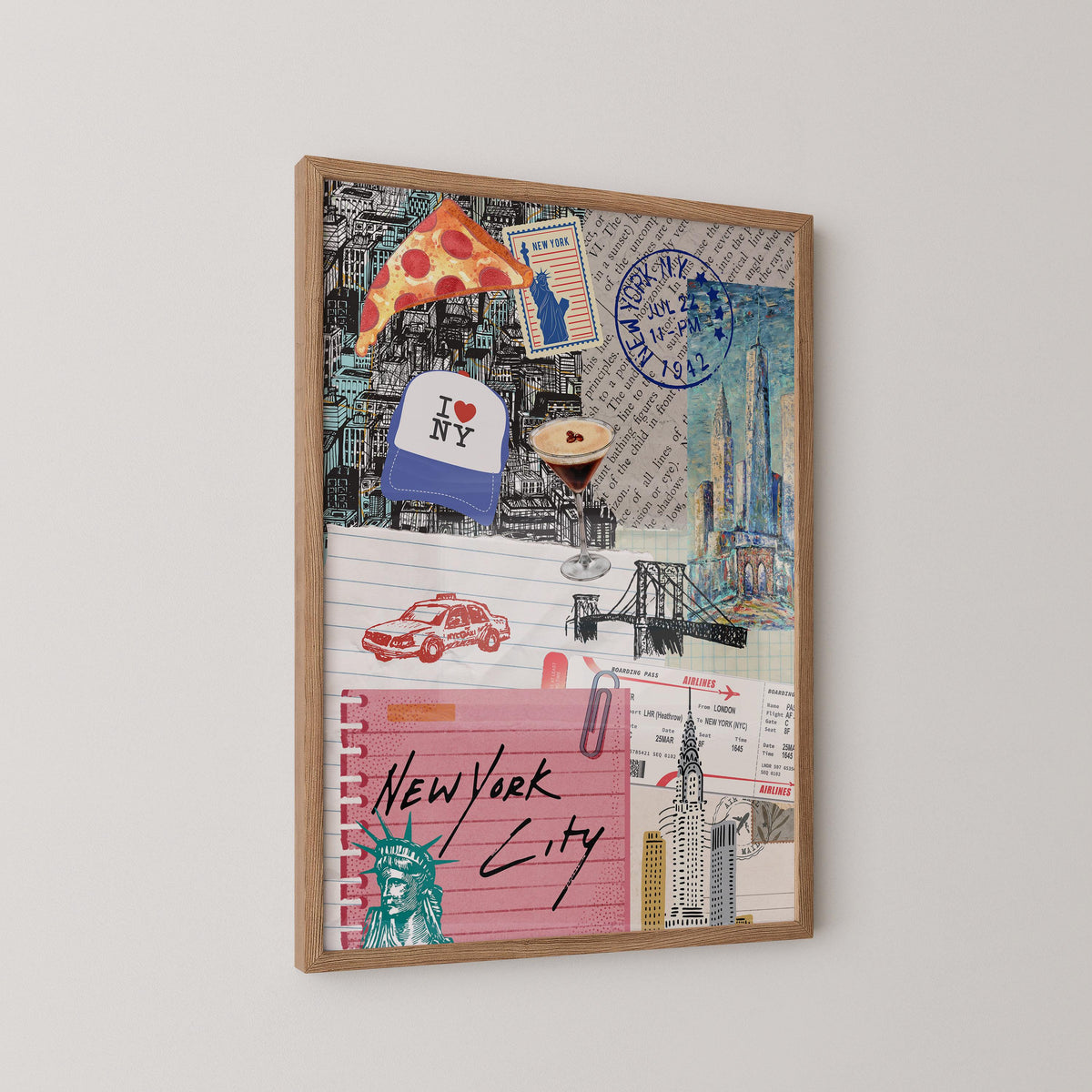 New York City Collage Print