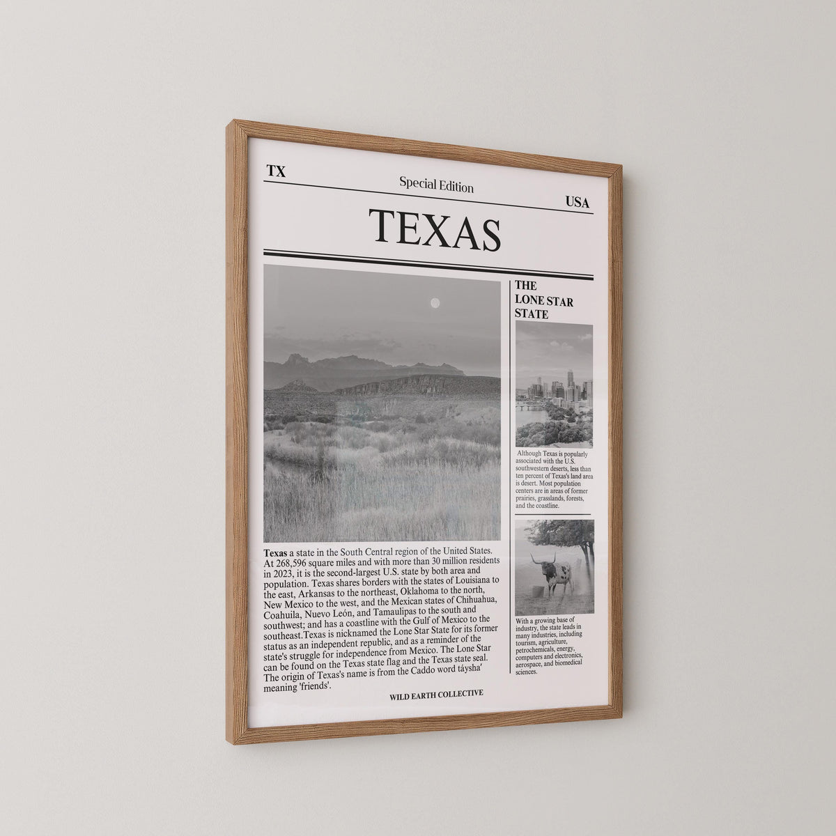 Texas Newspaper Print