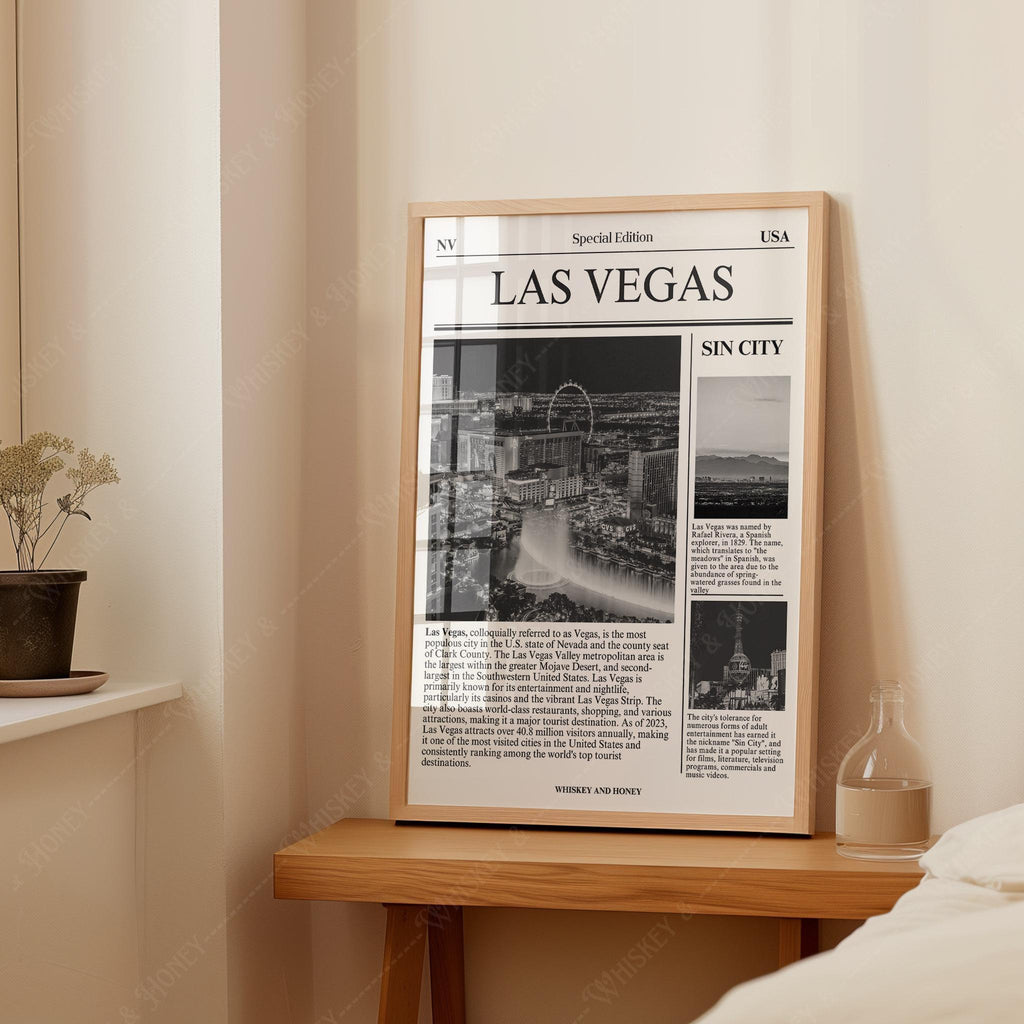 Las Vegas City Newspaper Print