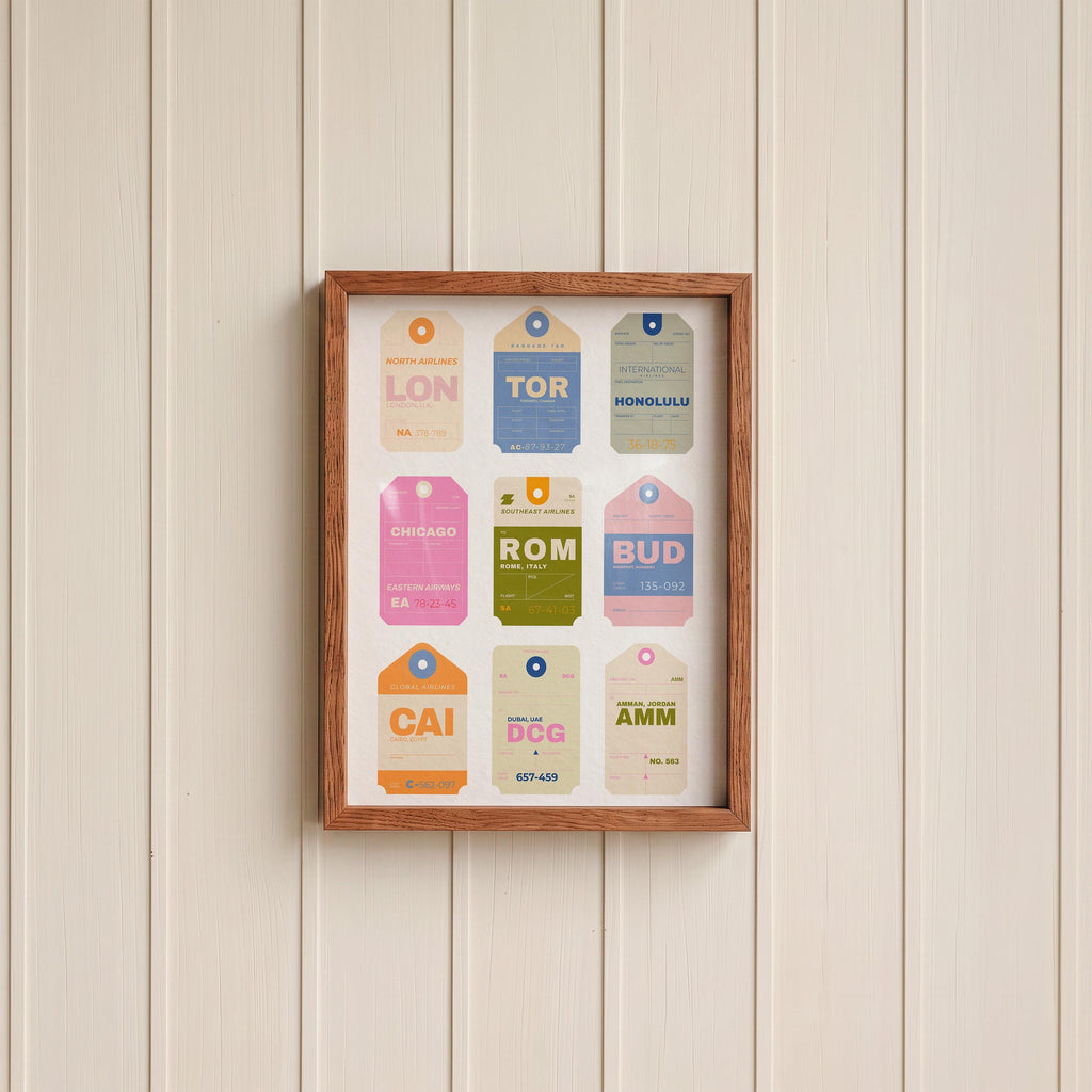 Travel Tags Print