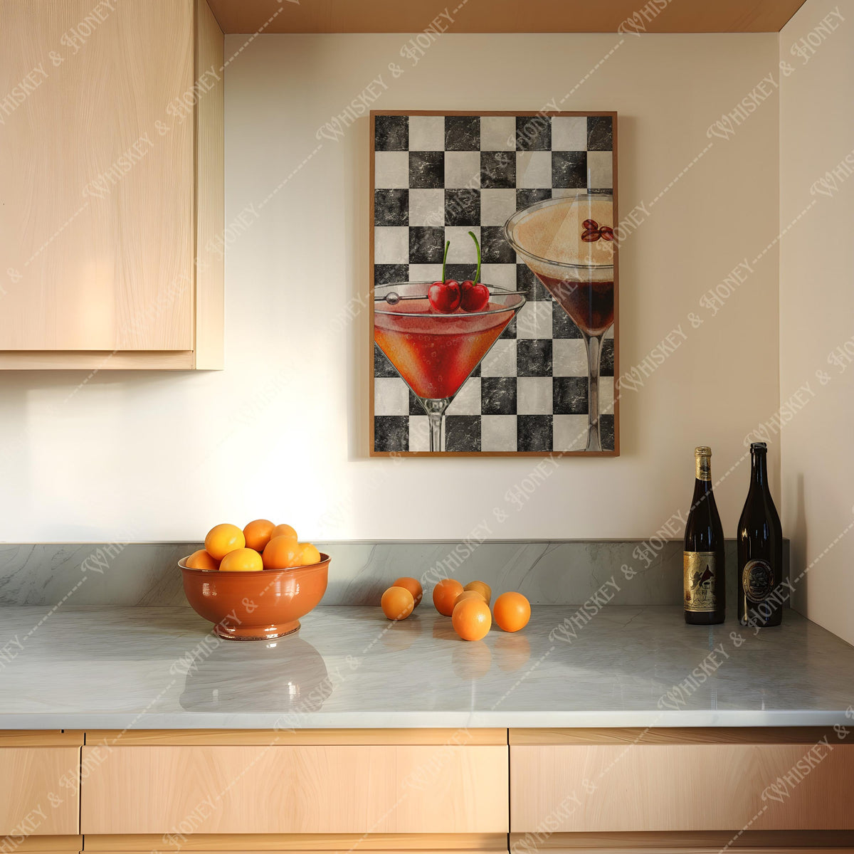 Espresso & Classic Martini Print