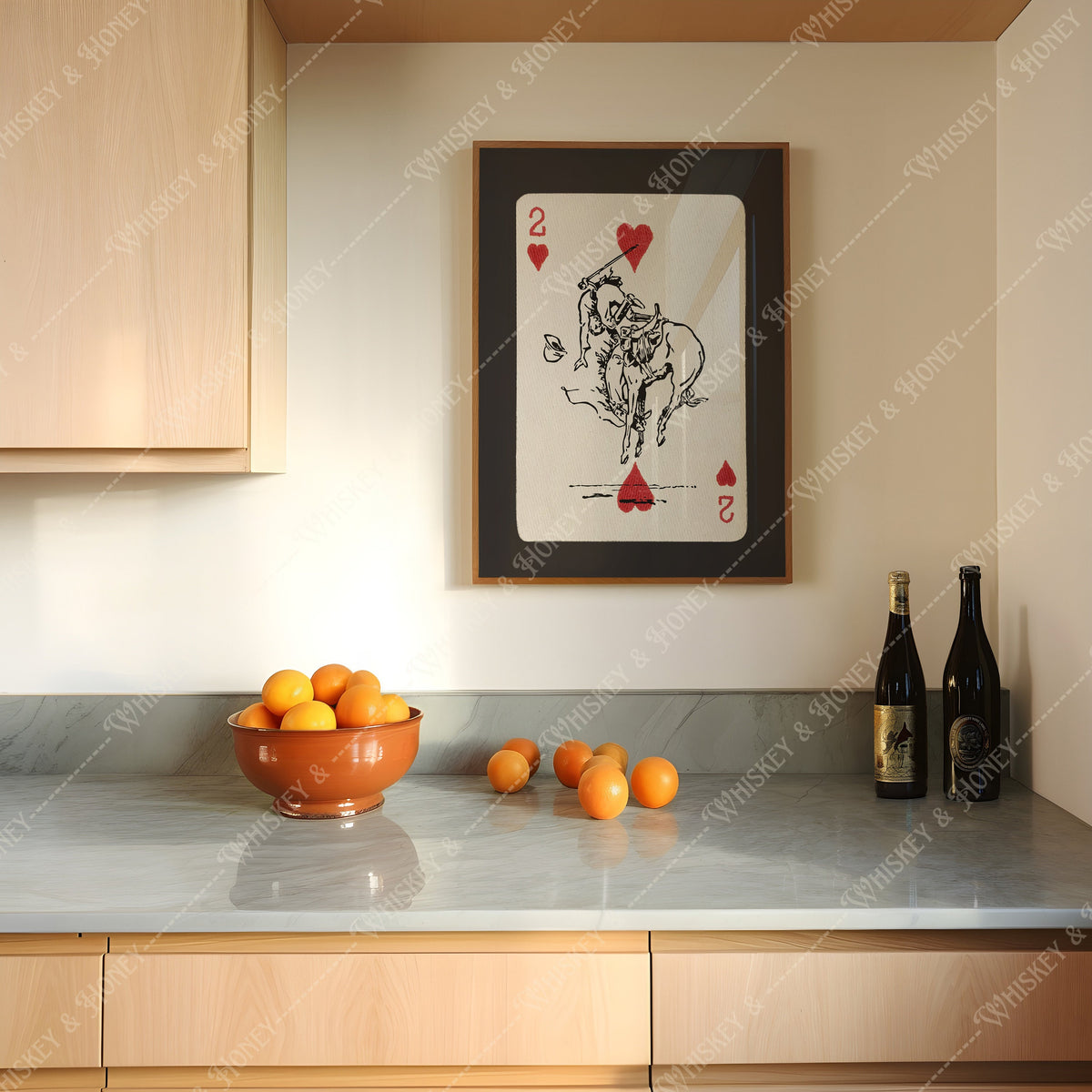 Rodeo Cowboy Playing Card Print