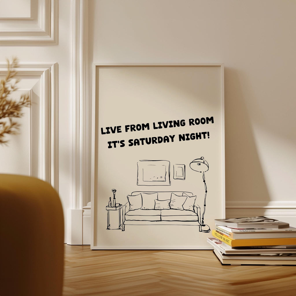 Saturday Night Living Room Print