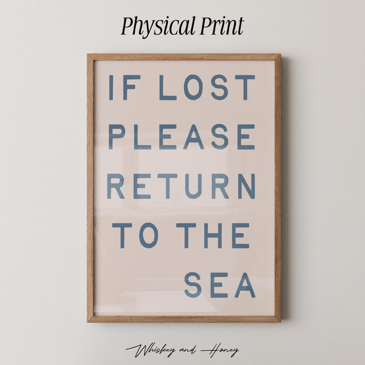 If Lost Return To The Sea Print