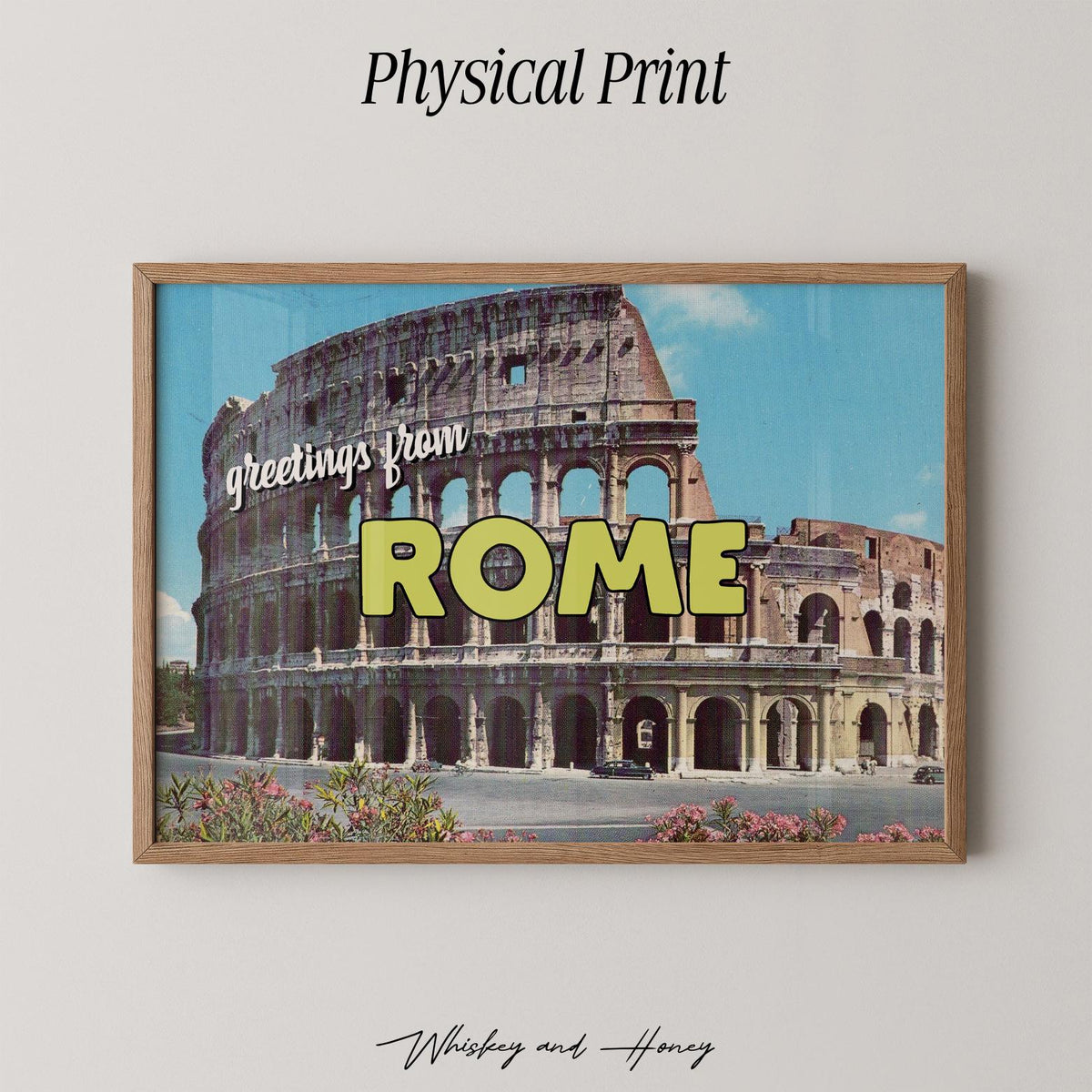 Greetings from Rome Postcard Print