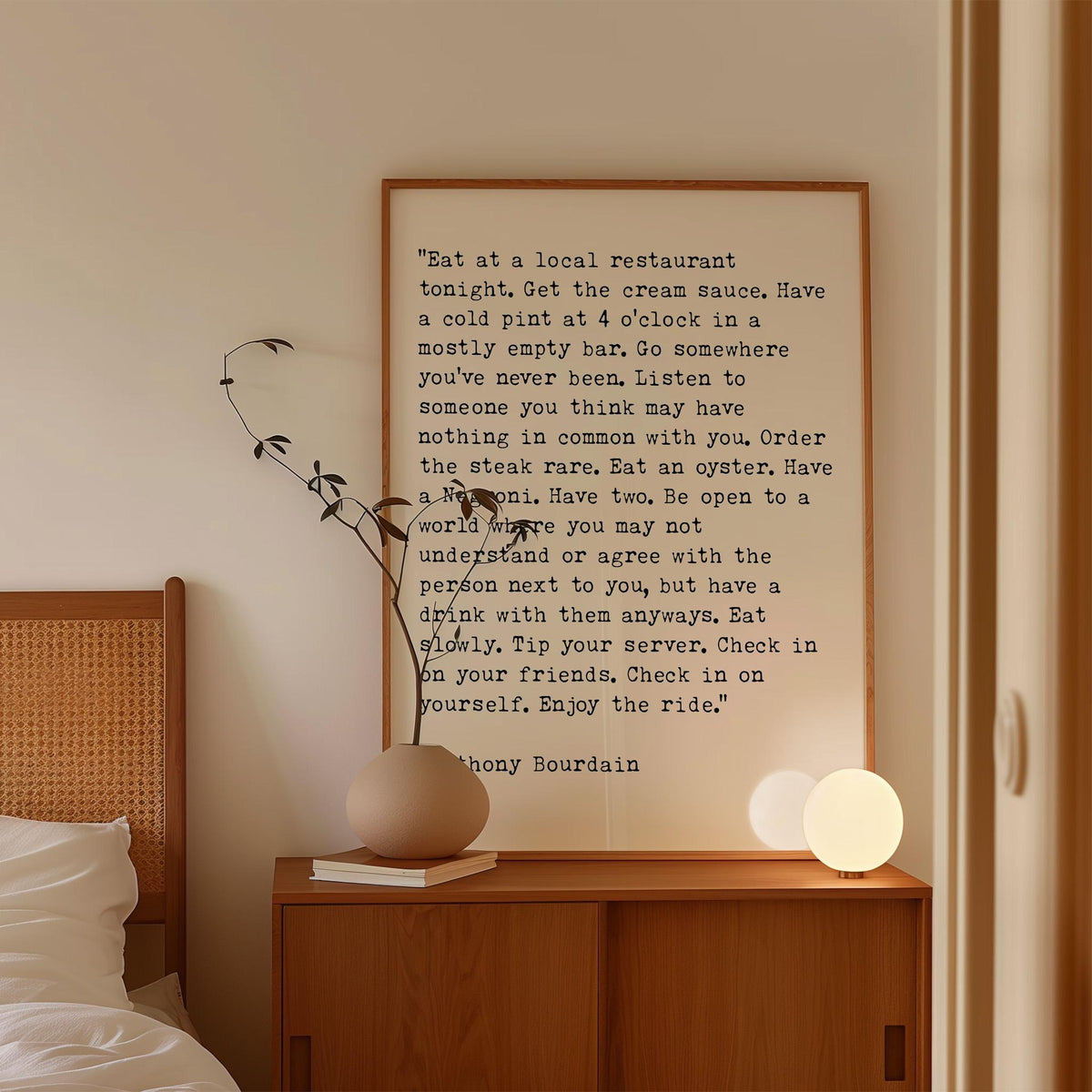 Anthony Bourdain Quote Print