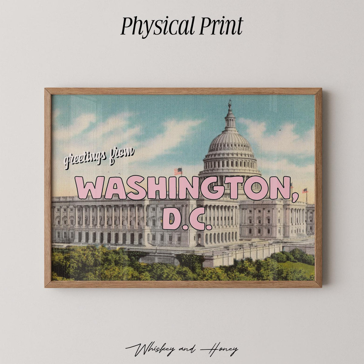 Greetings from Washington D.C. Postcard Print