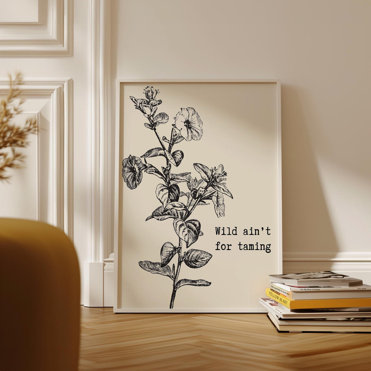 'Wild Ain't For Taming' Flower Print