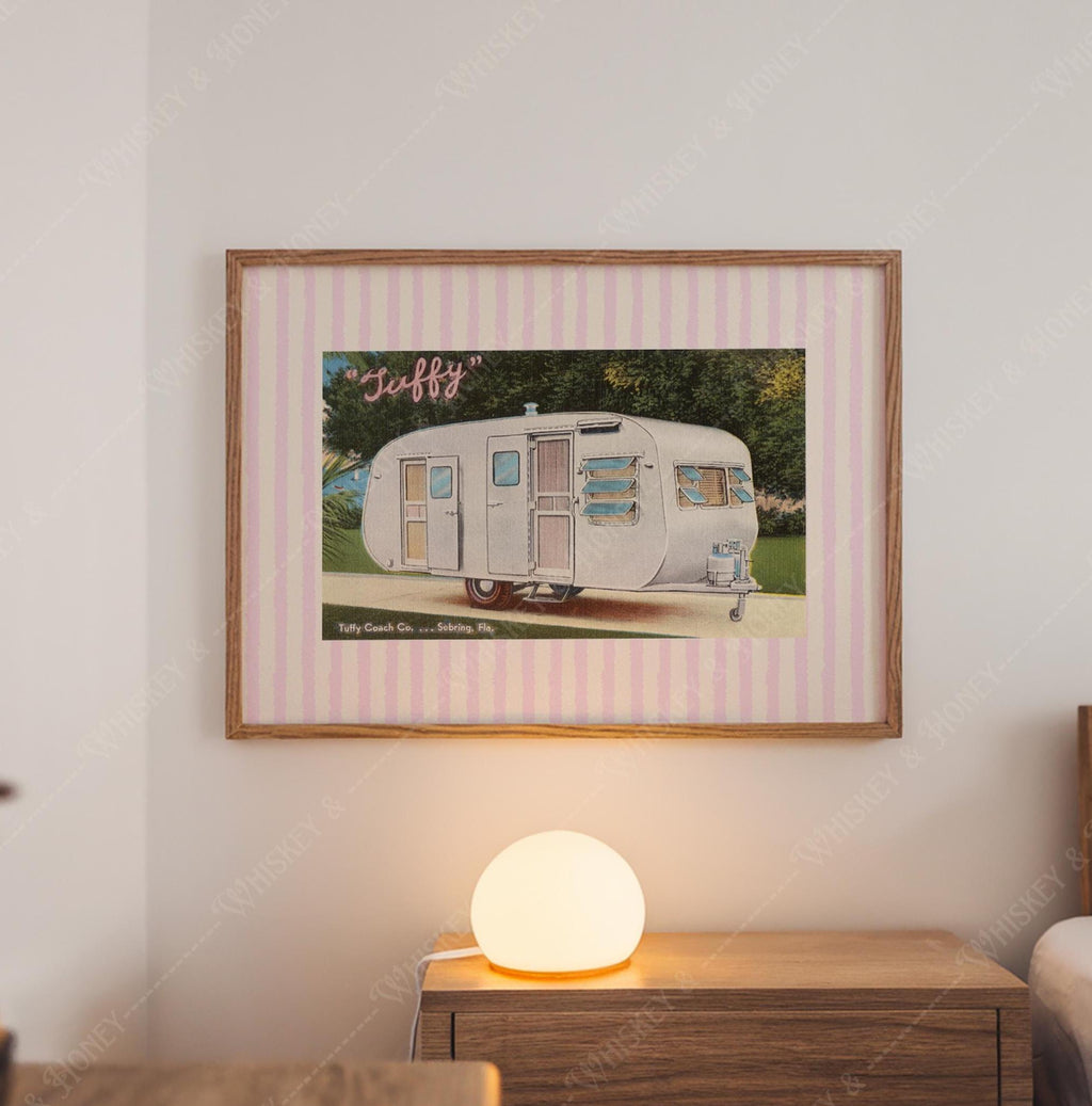 Retro Camper Art Print