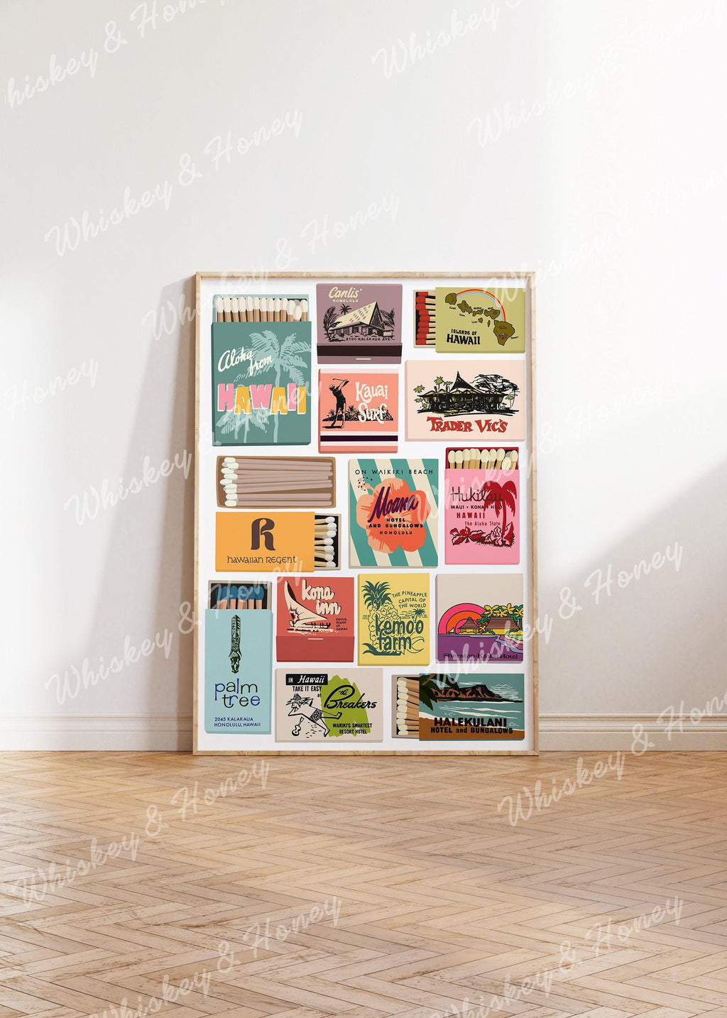 Vintage Hawaii Matchbook Print