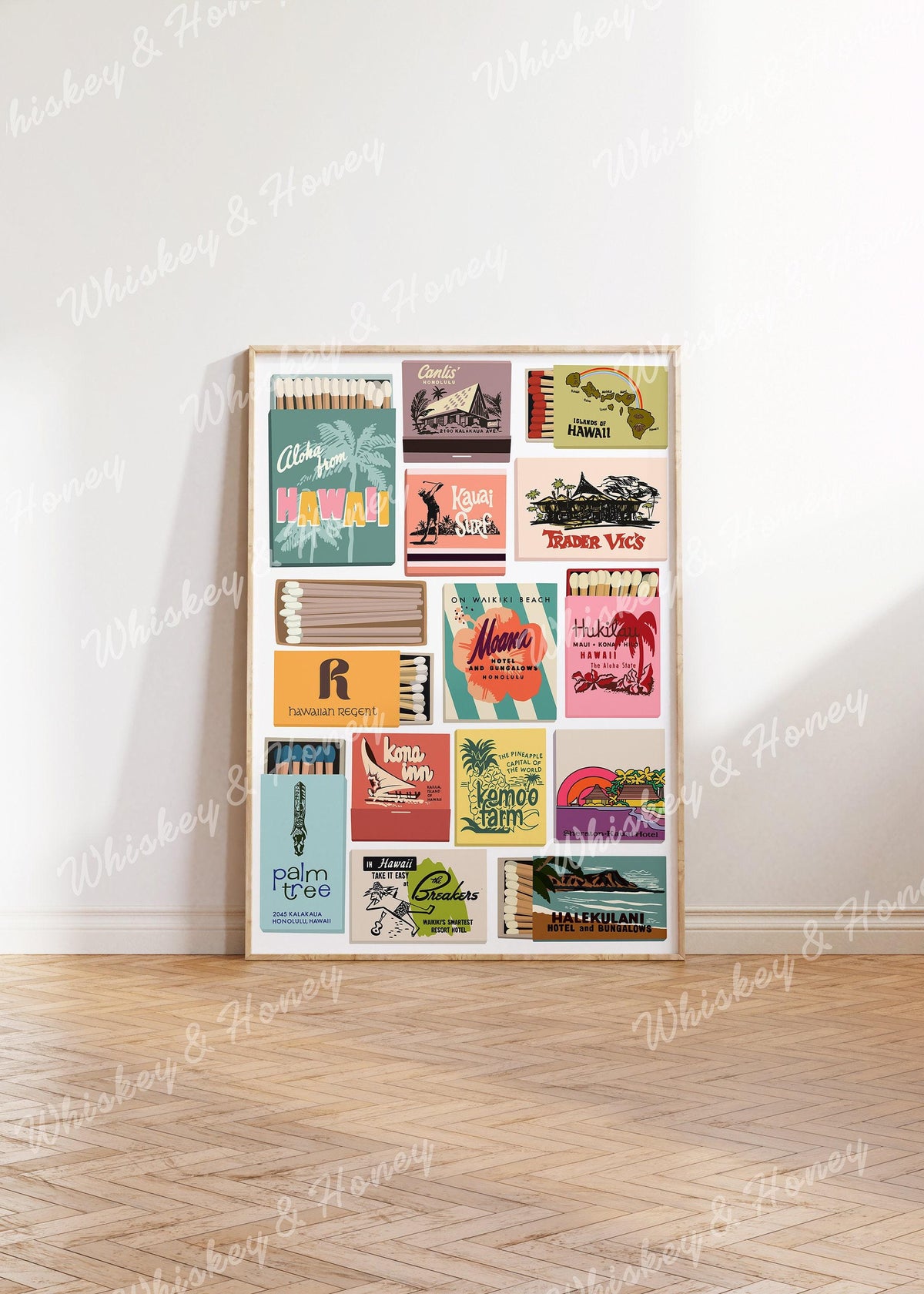 Vintage Hawaii Matchbook Print