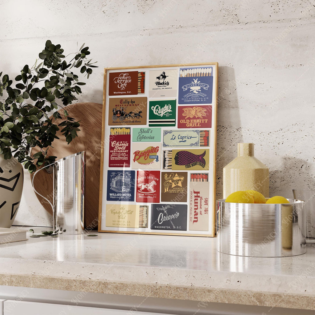 Washington DC Matchbooks Print