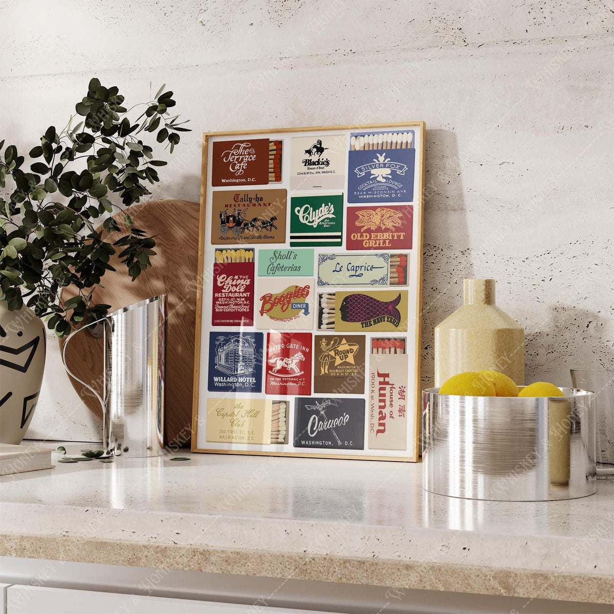 Washington DC Matchbooks Print