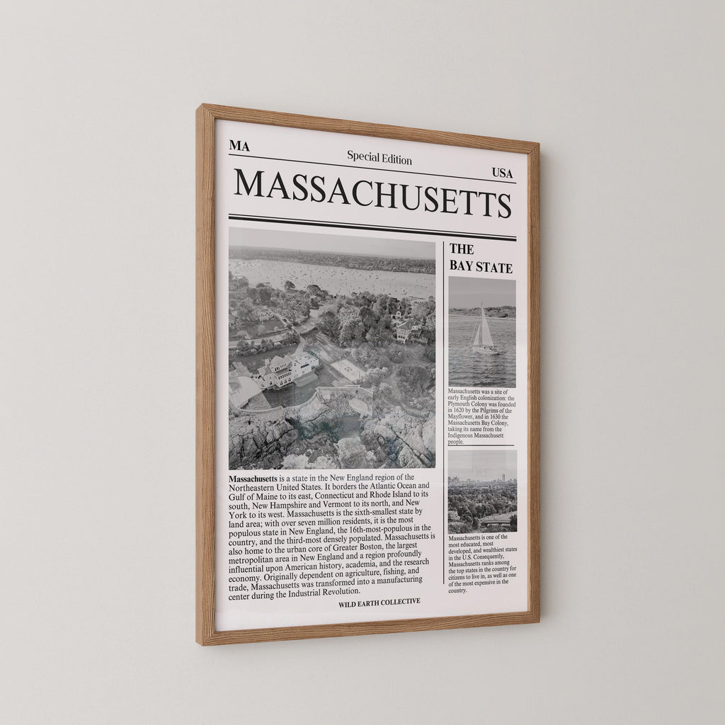 Massachusetts Newspaper Print