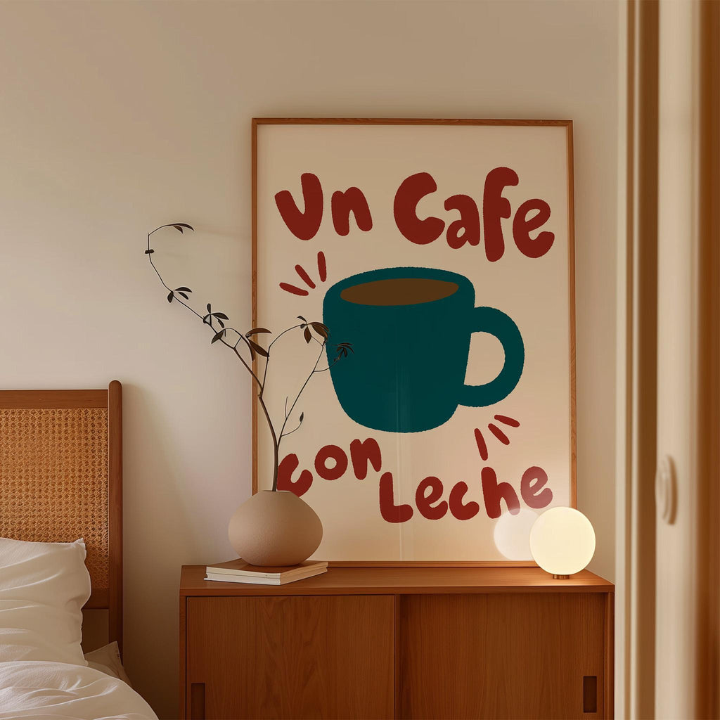 Un Cafe Con Leche Print