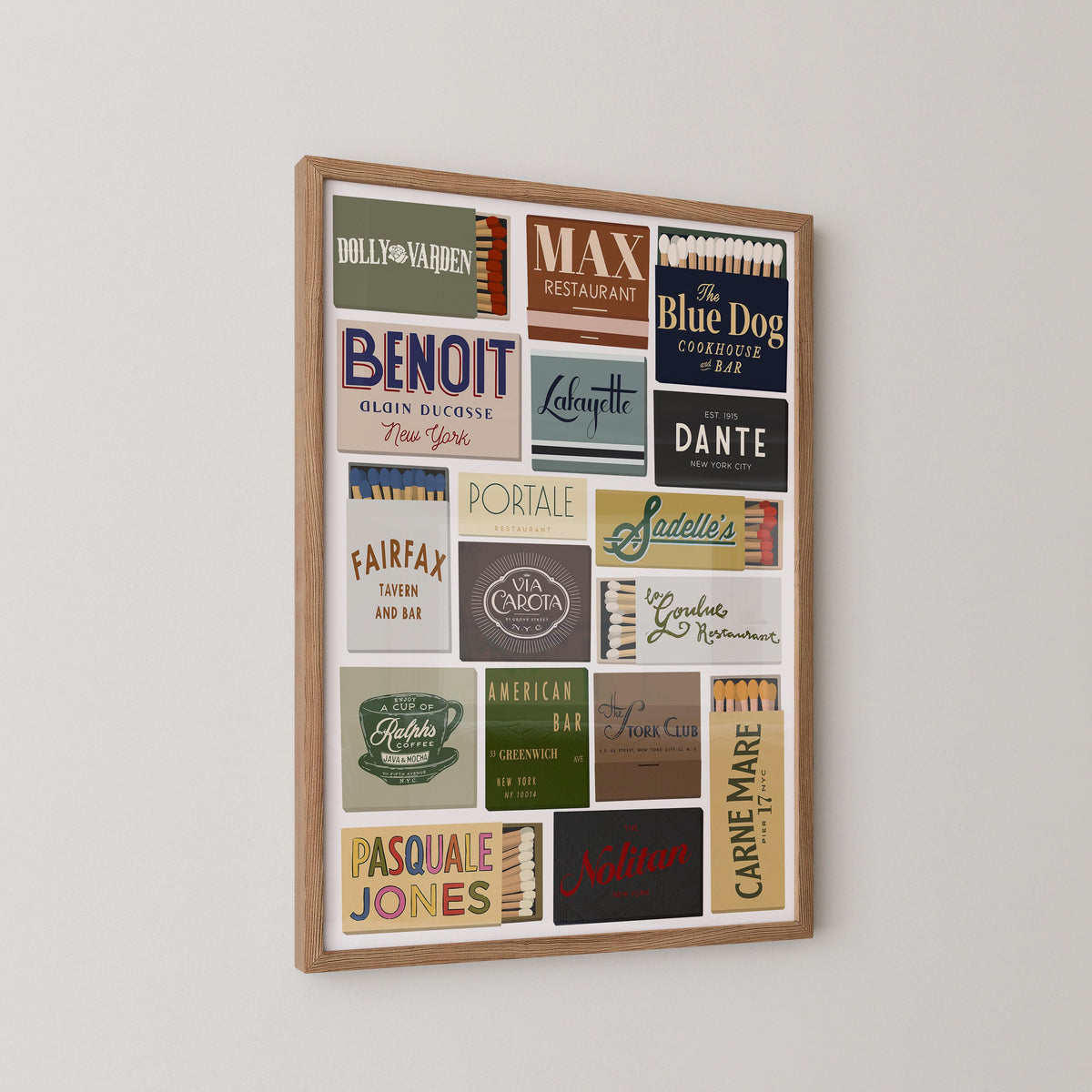 New York Matchbook Print