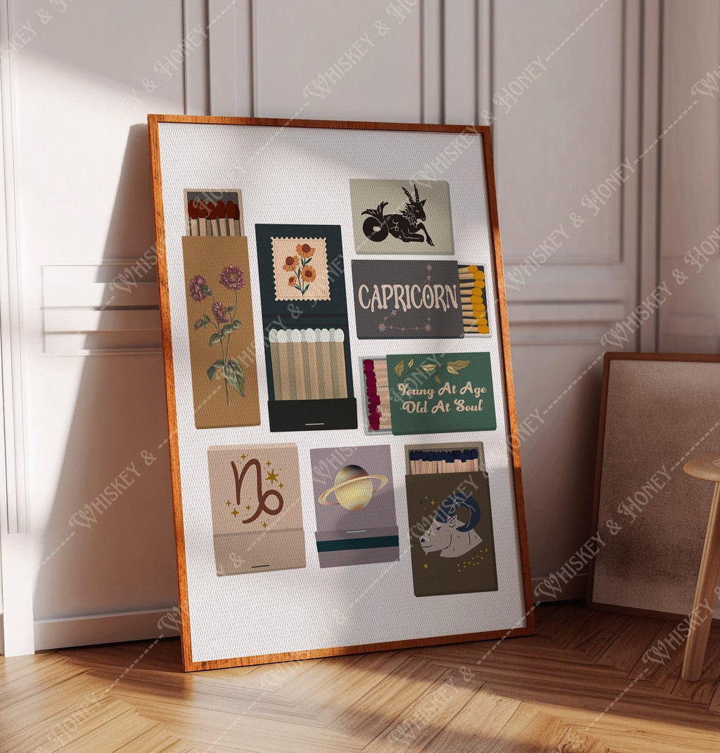 Capricorn Zodiac Matchbooks Print