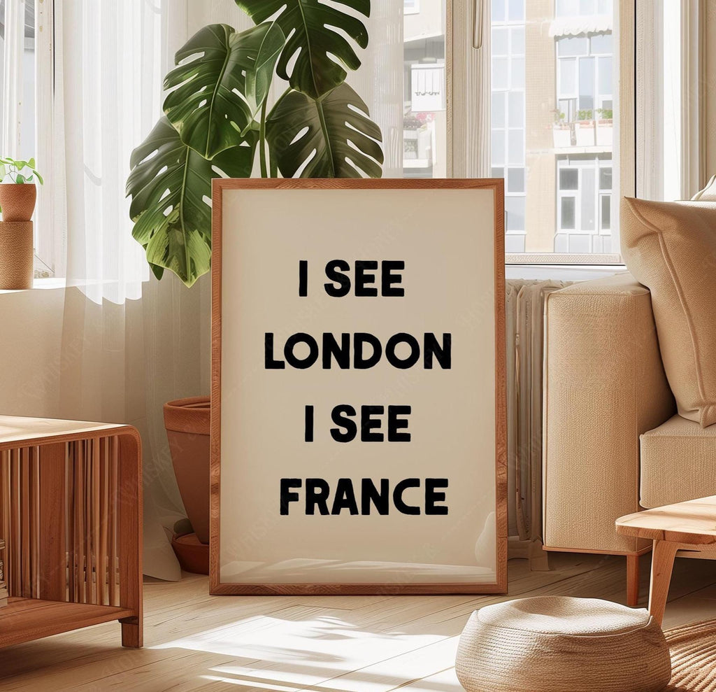 I See London I See France Bathroom Print