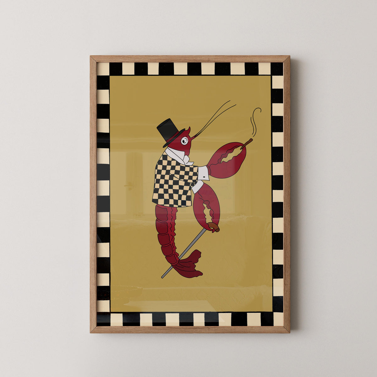 Vintage Mr. Lobster Print
