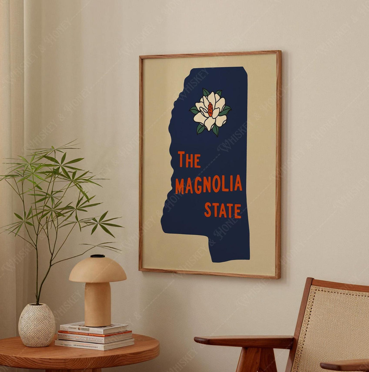 Mississippi Magnolia State Travel Print