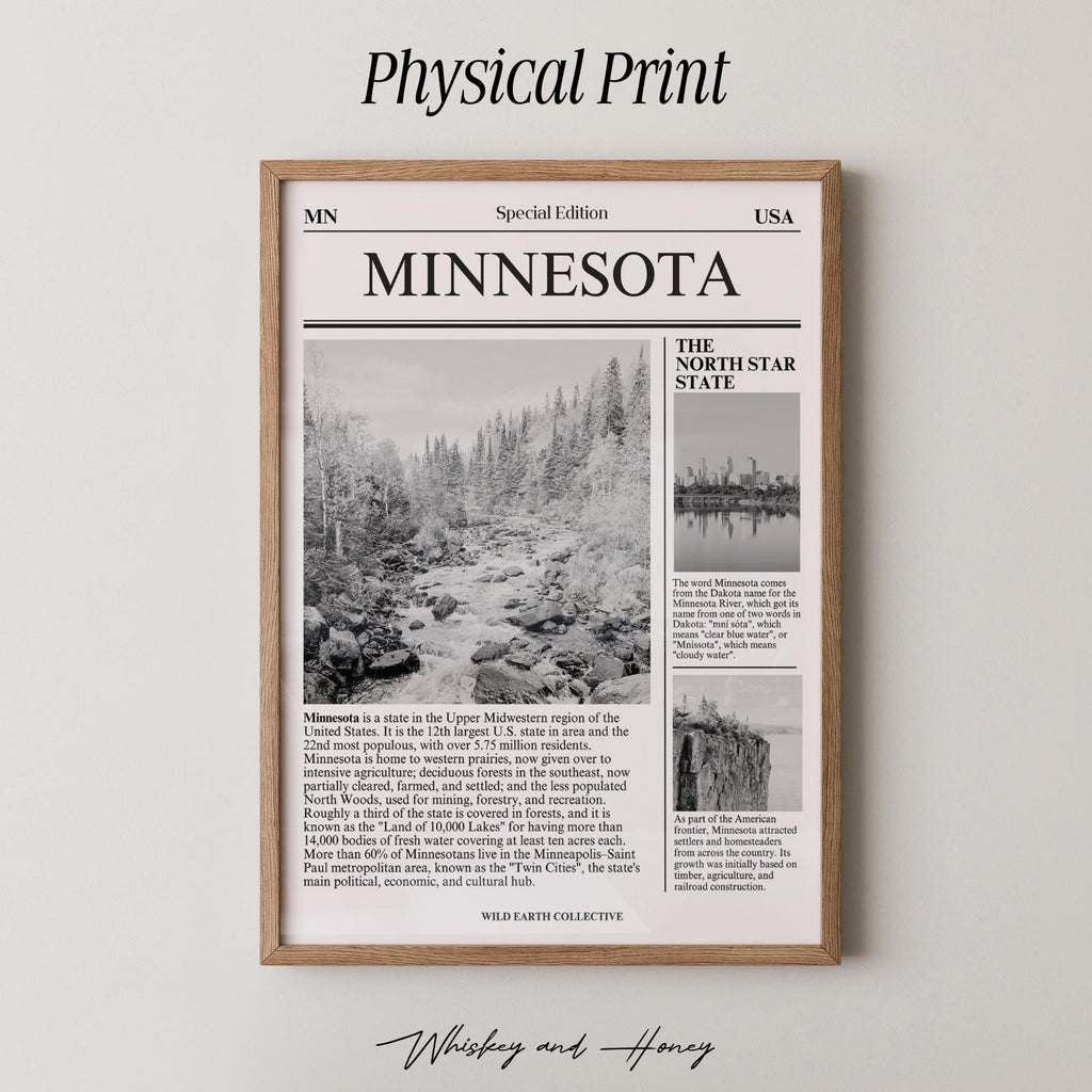 Minnesota State Newspaper Print
