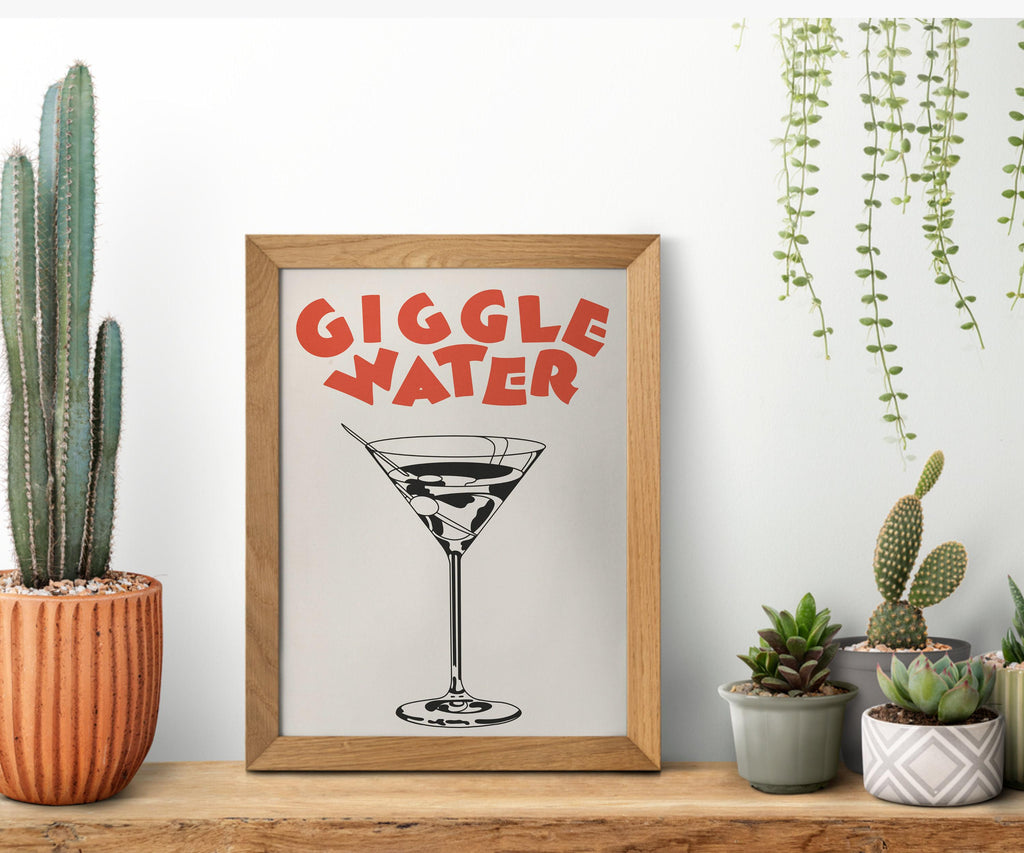 Giggle Water Cocktail Print