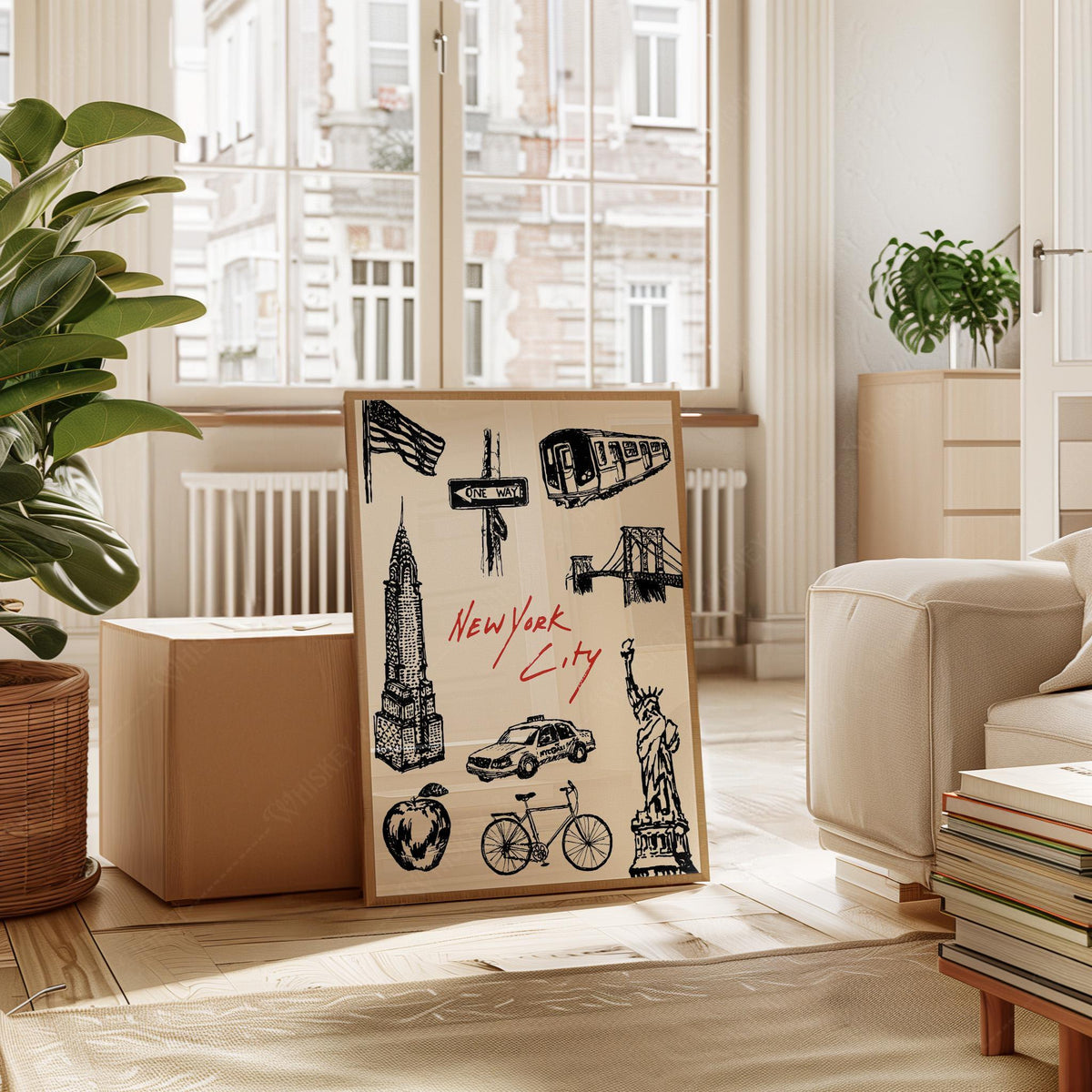 New York City Sketch Print