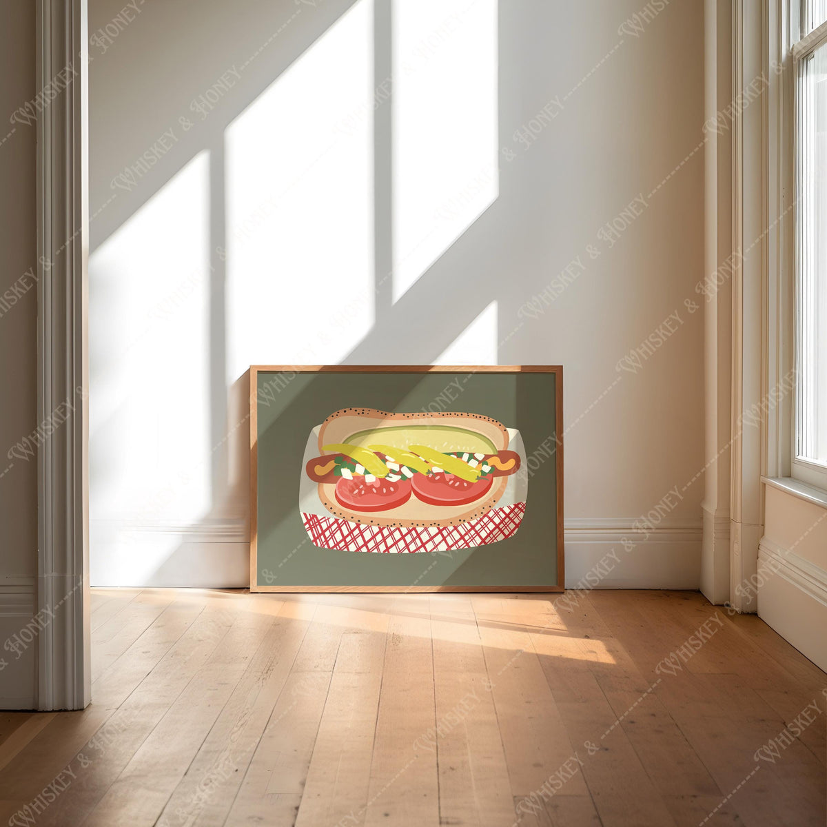 Chicago Hot Dog Print
