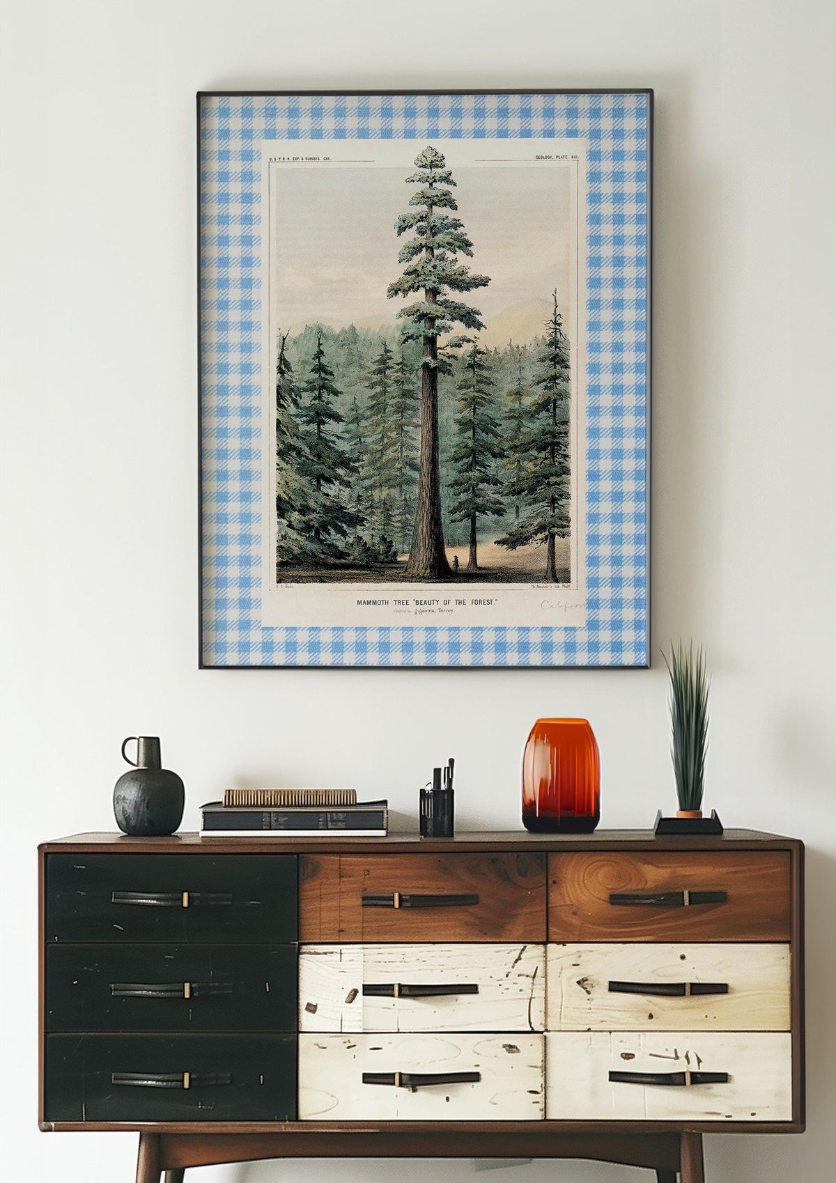 Vintage Pine Tree Print